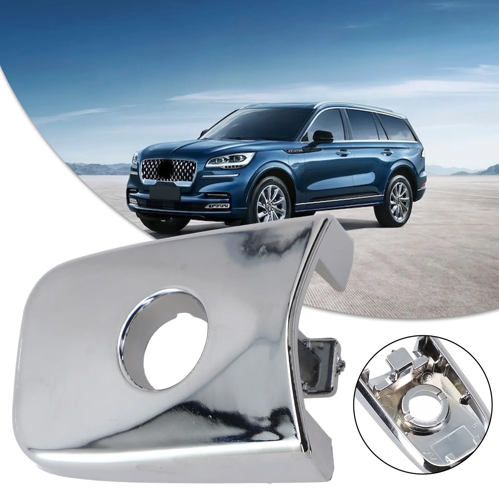 Direct Fit Chrome Handle Cap for Nissan For Leaf For Maxima Murano For Sentra Superior Heat Sink and Charging Capabilities