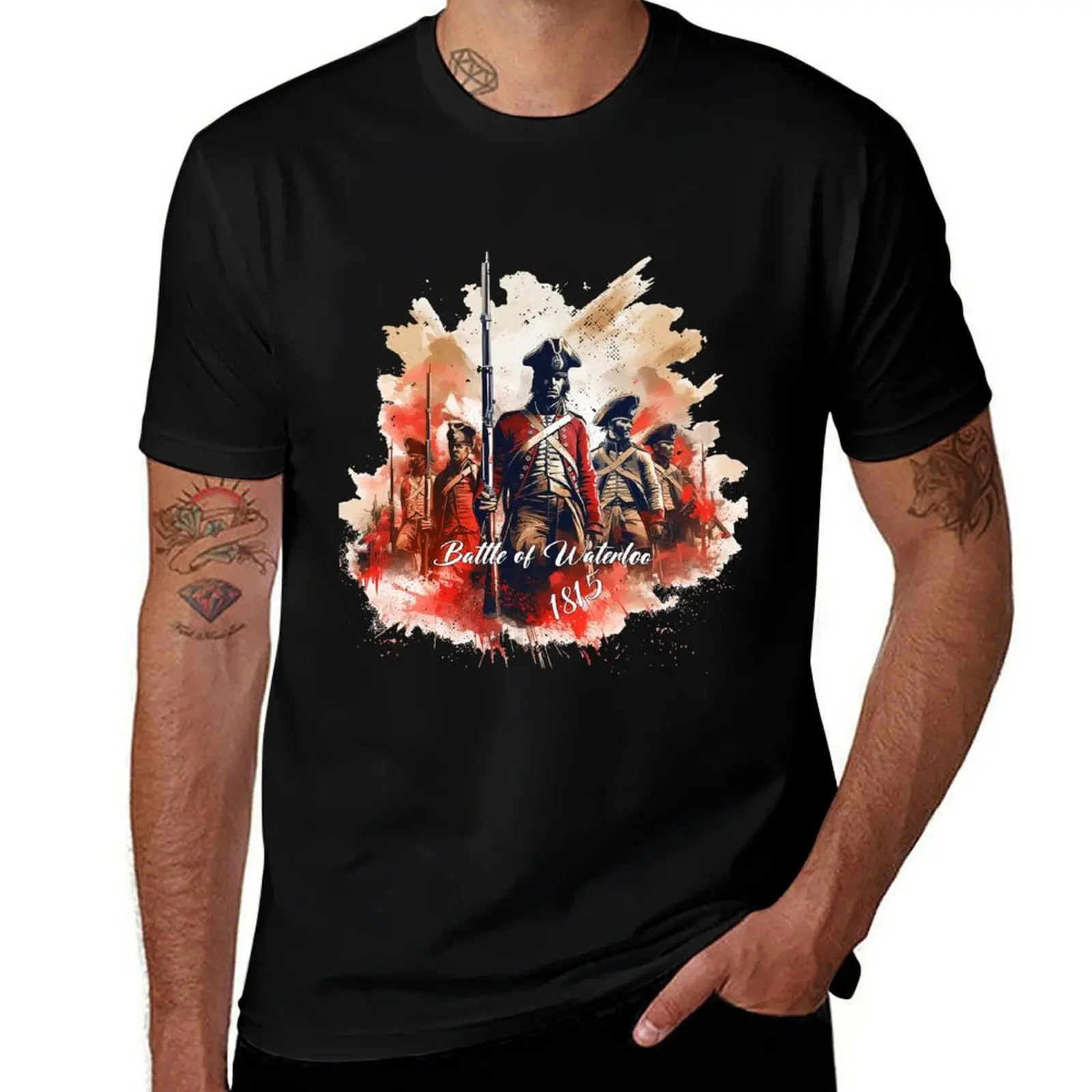L'impact durable de Waterloo - Un héritage d'unité T-shirt décontracté à imprimé graphique