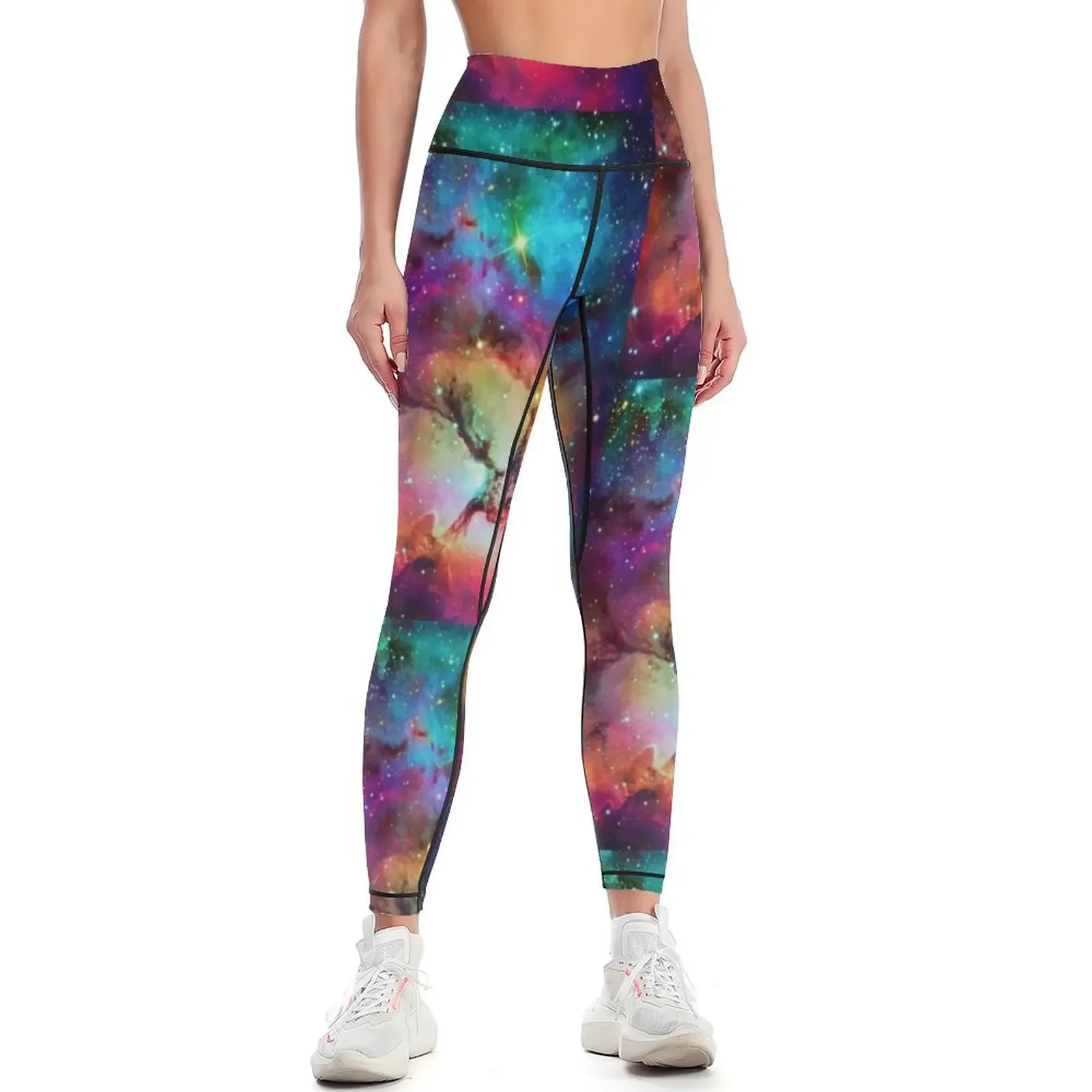 

Rainbow Nebula Leggings gym wear gym clothing Women's push up Women's sports pants Womens Leggings