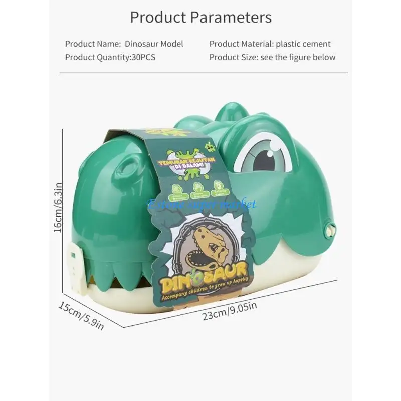 Mochila con figuras dinosaurios 090B, mochila dinosaurio aspecto realista para regalo fiesta, juguete educativo para