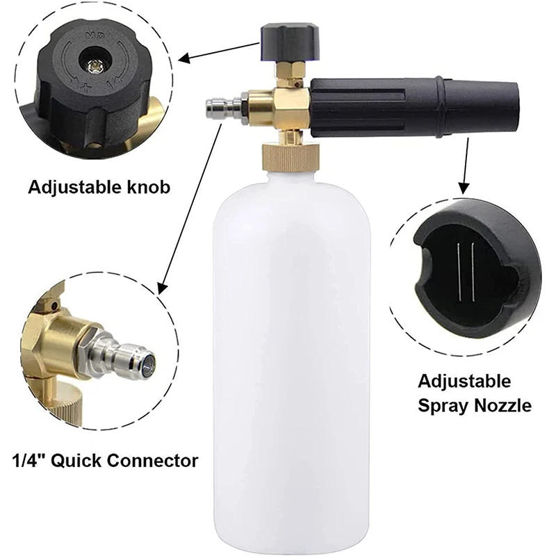 High Pressure Wash Accessary M22-14 Hose Universal Foam Cannon Pressure Gun&Extension Wand 3/8\