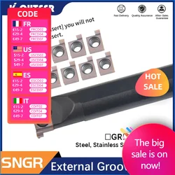 SNGR0806J06 SNGR10K07 SNGR20R09 CNC Internal Grooving Lathe Tool Holder SNGR Micro hole Indexable Lathe for 6GR 7GR 8GR 9GR
