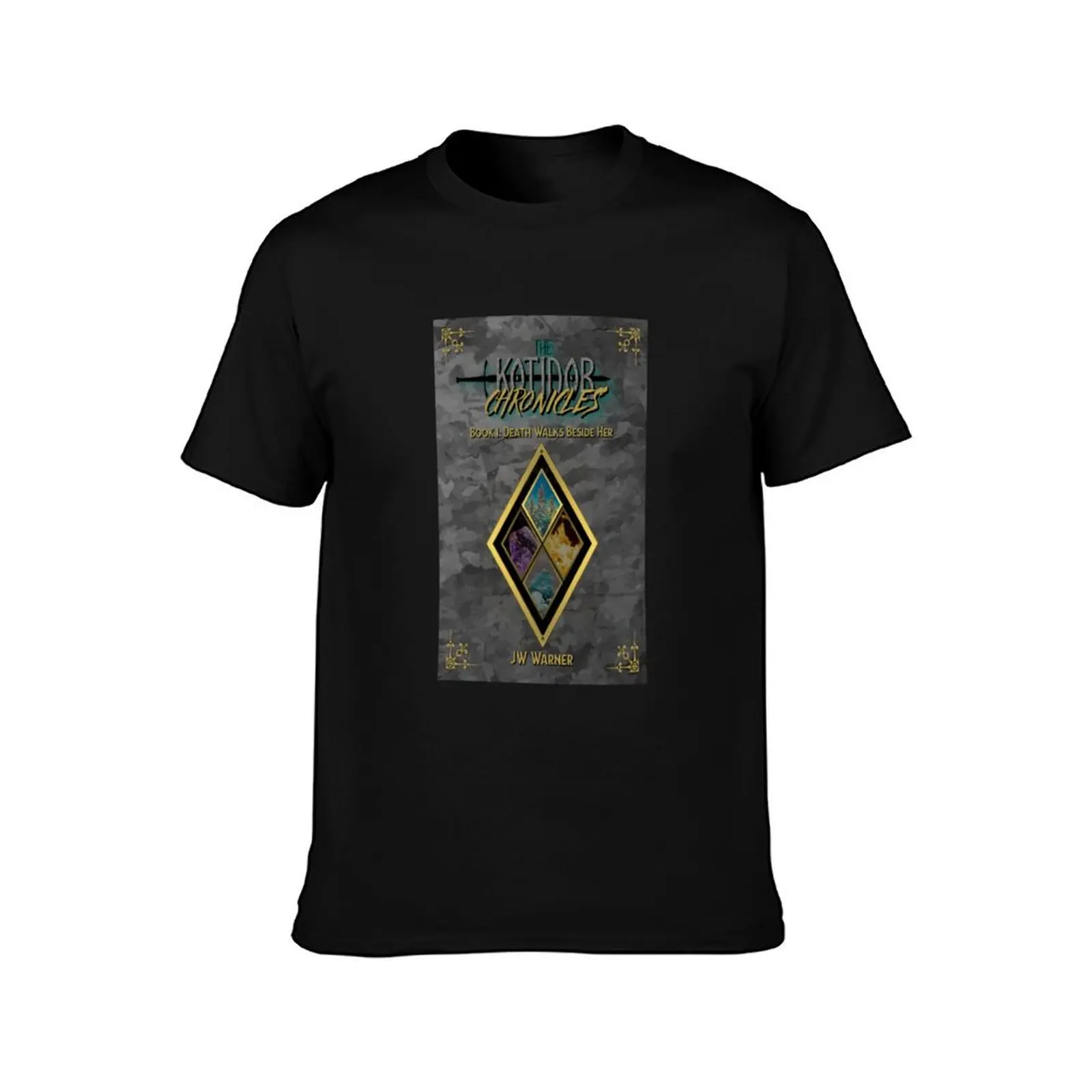The Kotidor Chronicles Book 1: Death Walks Beside Her Cover T-Shirt Big Size Crew Neck T-Shirt