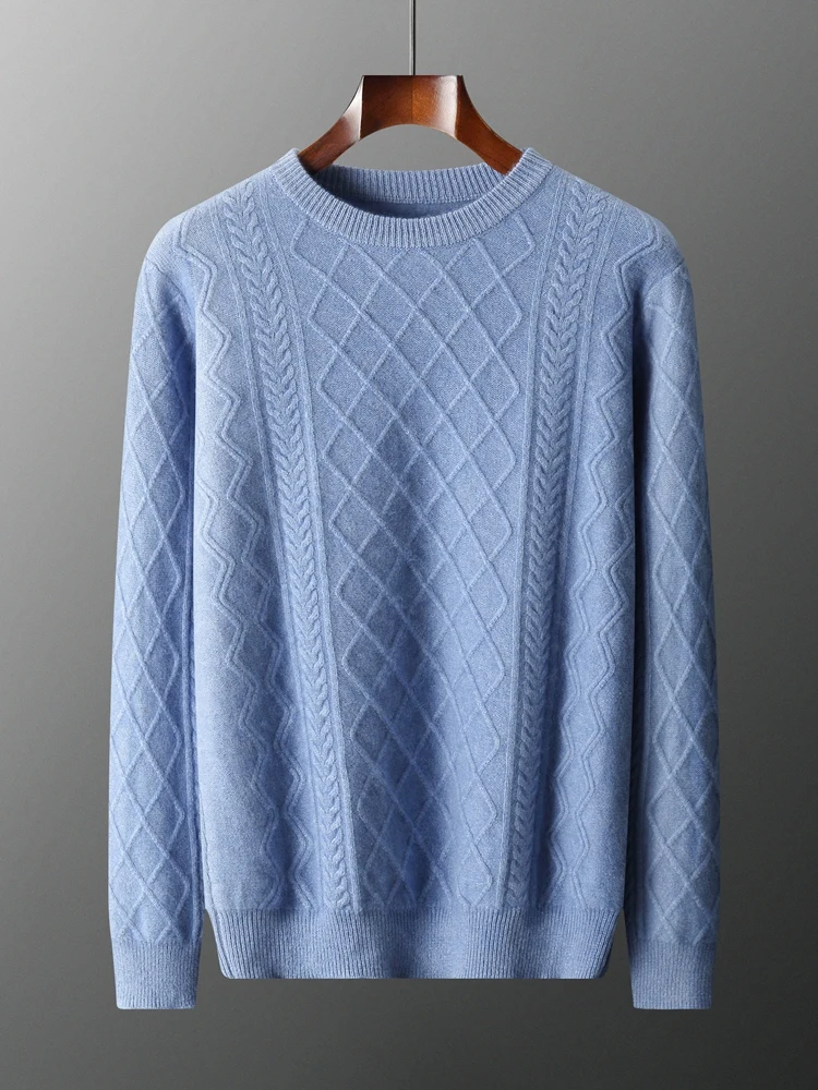 

TLOML осень-зима мужской 100% кашемировый свитер с круглым вырезом вязаный пуловер мягкий теплый базовый кашемировый трикотаж умные повседневные топы