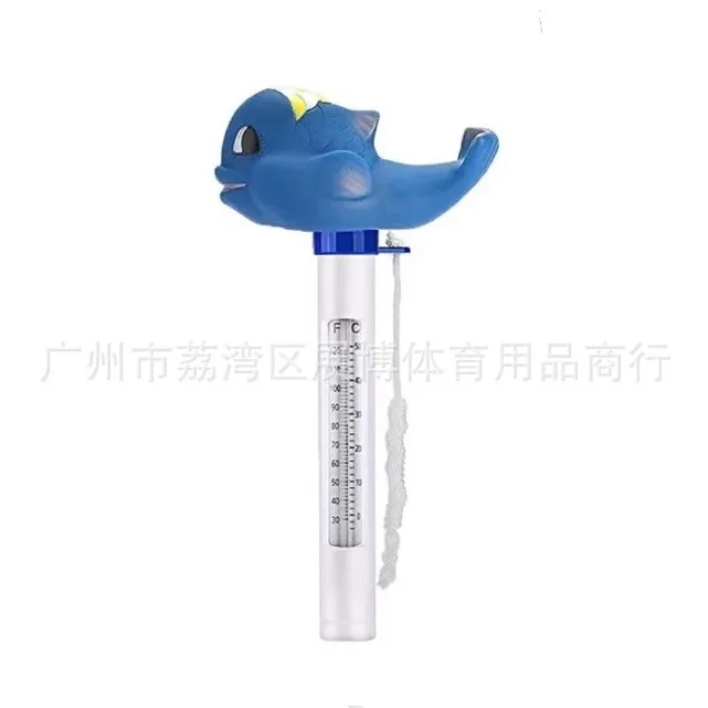Cartoon Floating Pool Water Thermometer Shark Shape Swimming Pool SPA Hot Tub Temperature Gauge 0 to 50 Celsius