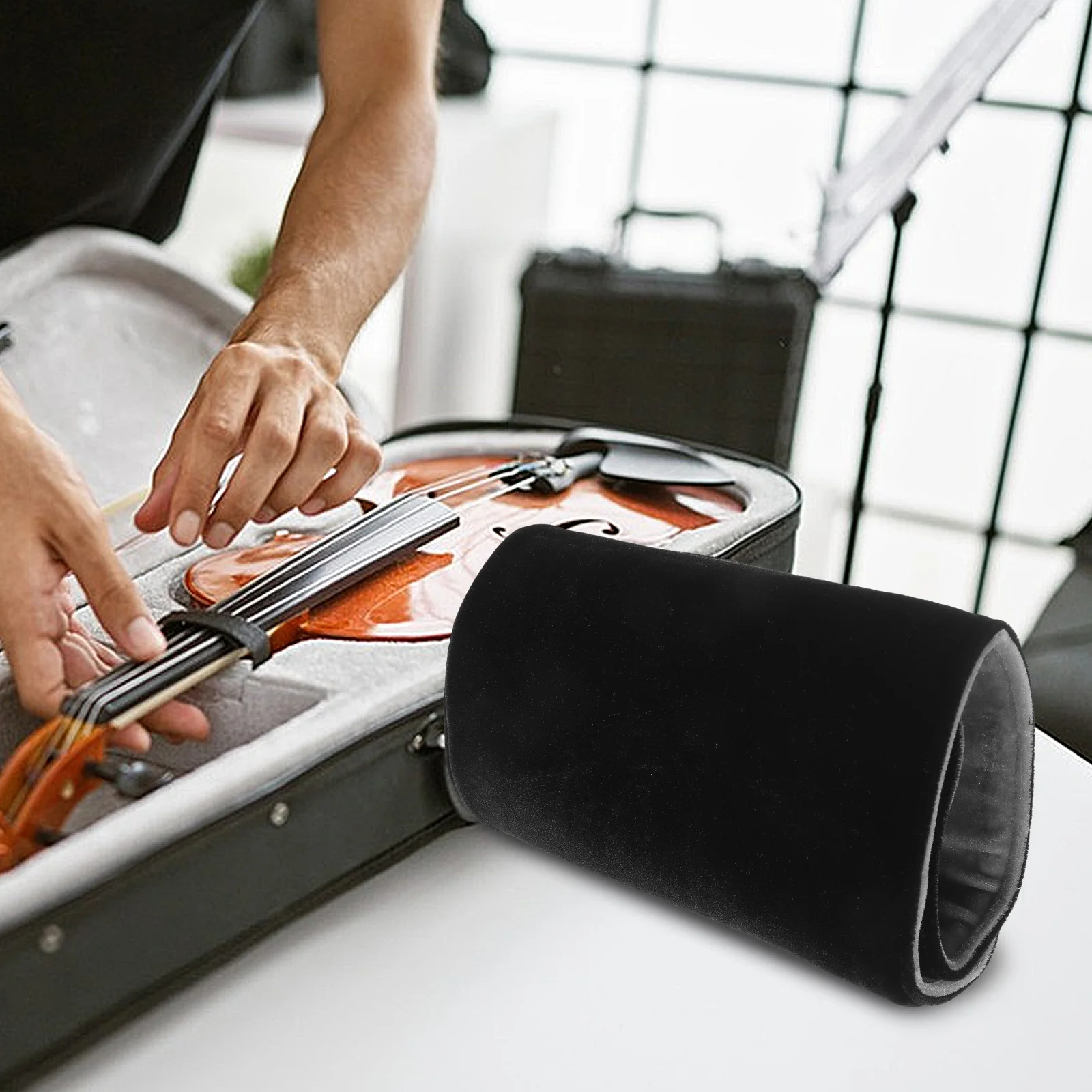 

Violin Inner Soft Protection Cover Full Size Scratch Resistant Lined Case Bag Portable Storage Musical Instrument Protector