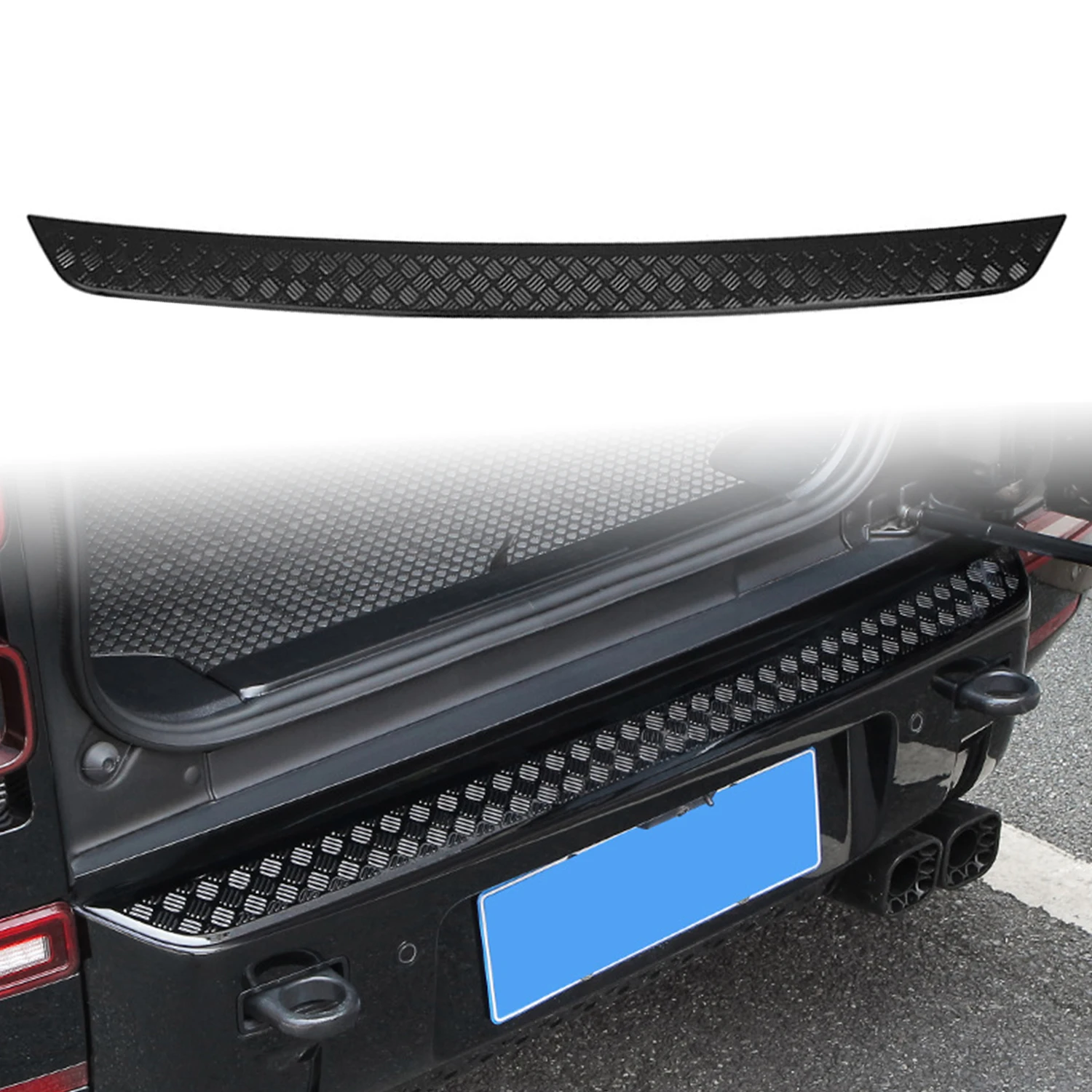 

For Land Rover Defender 2020-2025 Rear Trunk Outer Bumper Protector Guard Sill Plate Cover ABS Exterior Accessories 1pc