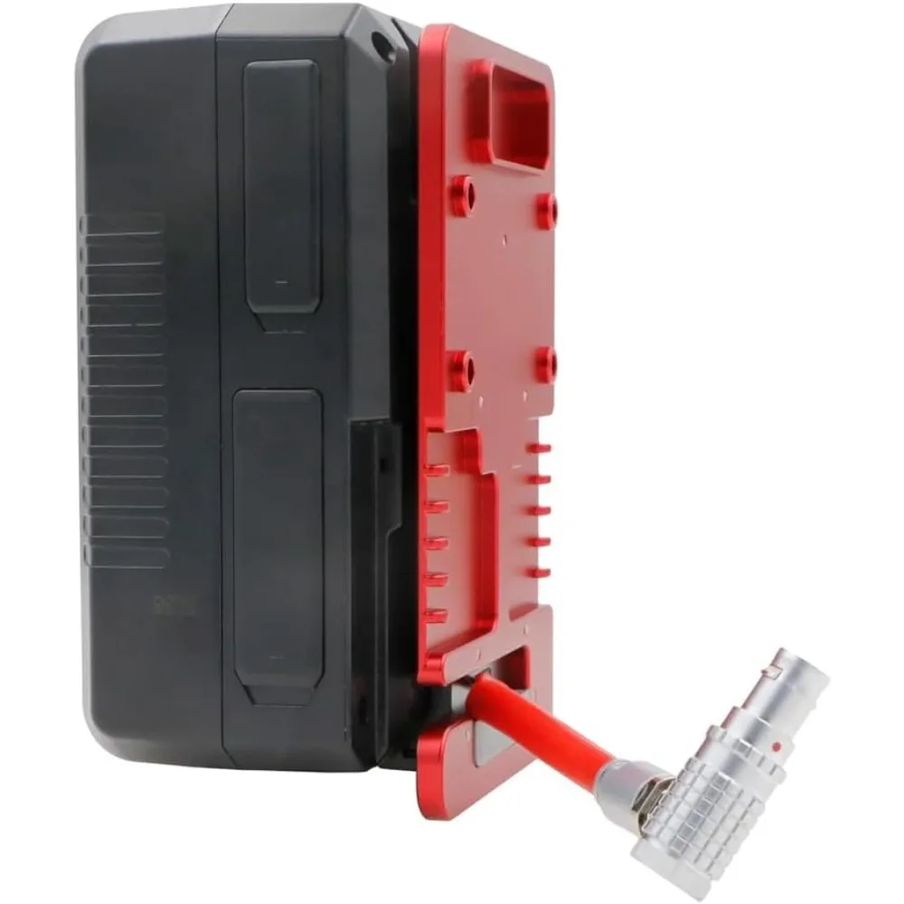 

Alvins V Mount Battery Plate for DJI Ronin 4D, V Mount Plate with 6-pin 1B DC-in Out Put Battery Mounts Plate for Ronin 4D