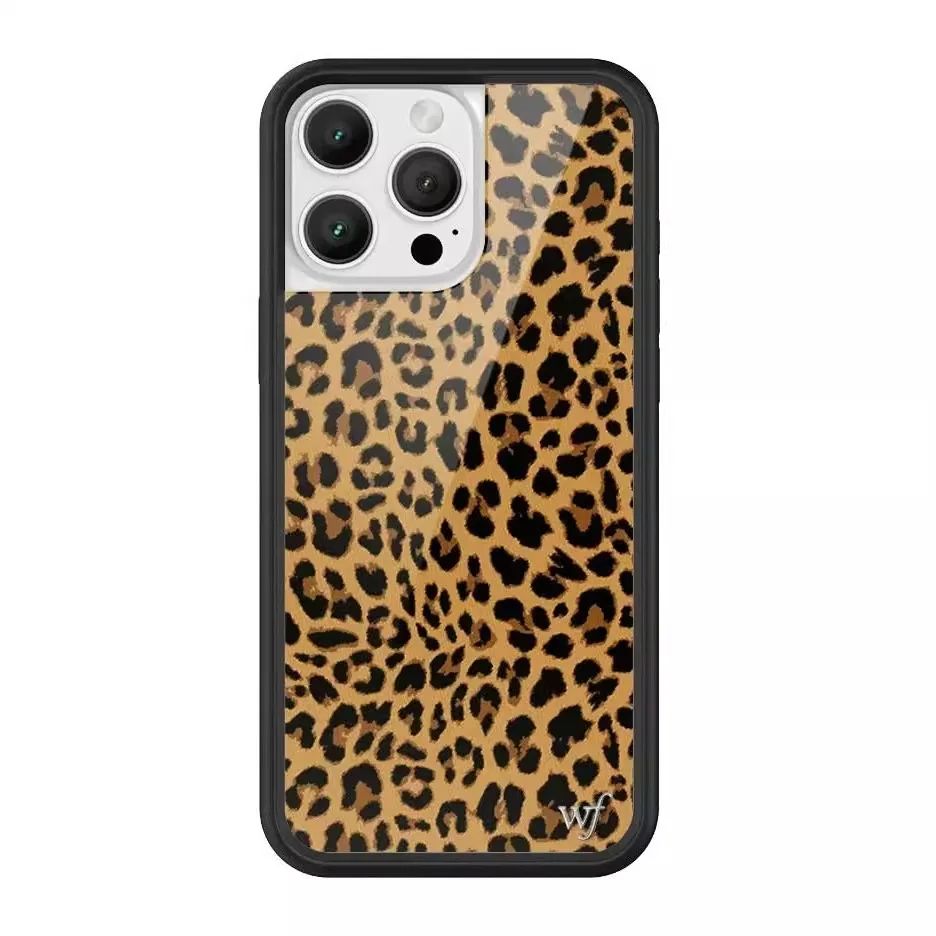Etui na telefon Wildflower 2025 INS Leopard Luxury do iPhone 17 16 15 14 13 12 Pro Max Plus WF Girl, odporne na wstrząsy, tylna obudowa 17pro 17 14pro — zdjęcie produktu 5
