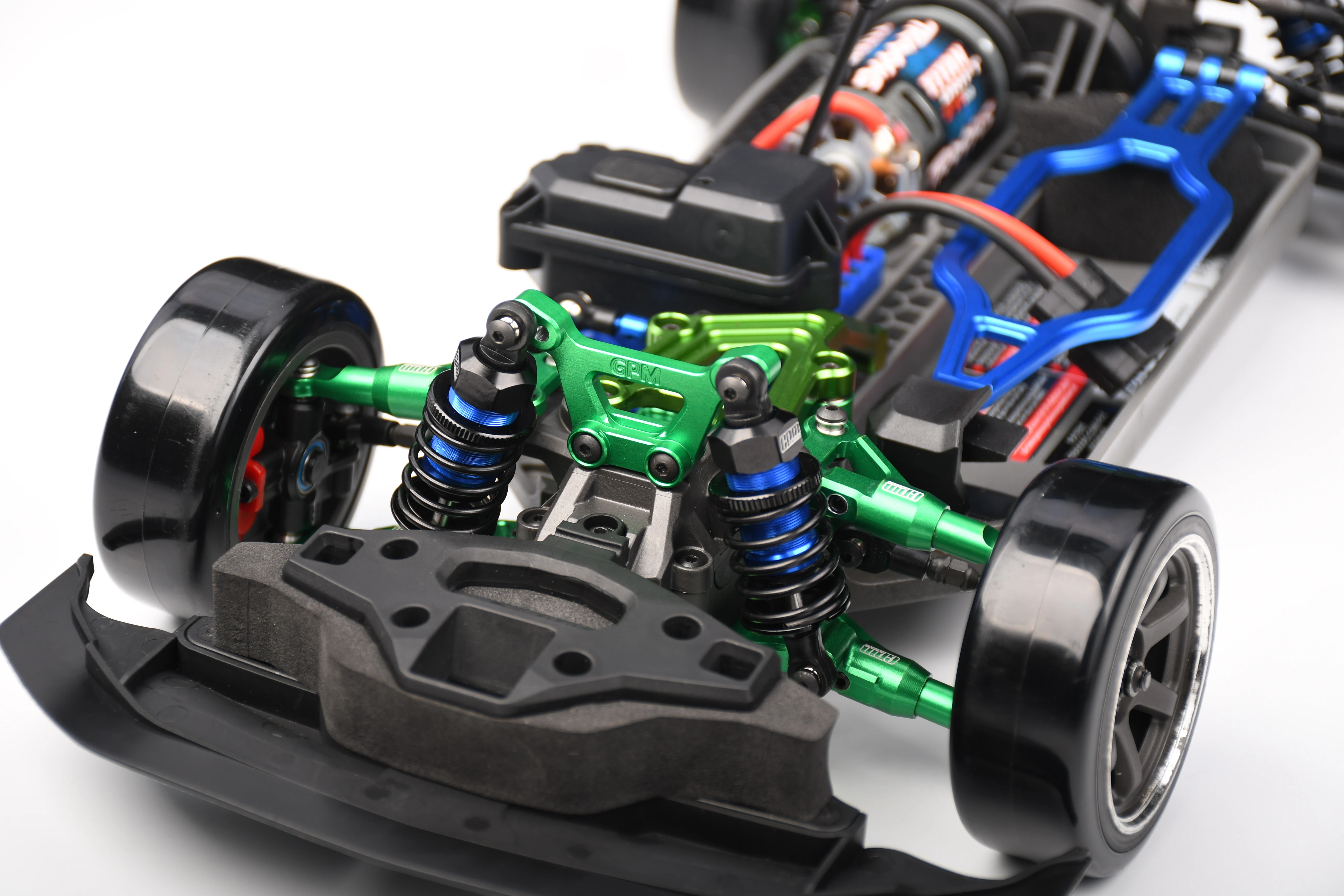GPM Alloy Front Shock Tower  For TRAXXAS 1/10 4-TEC Drift Ford Mustang 10538  7075