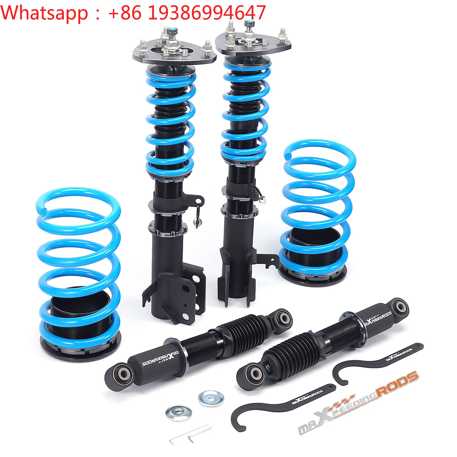 For MaXpeedingrods Coilovers 24 Level Damper Adjustable Suspension Kit for Honda Pilot YF1/YF2 FWD 03-08  Odyssey RL1 USDM 98-04