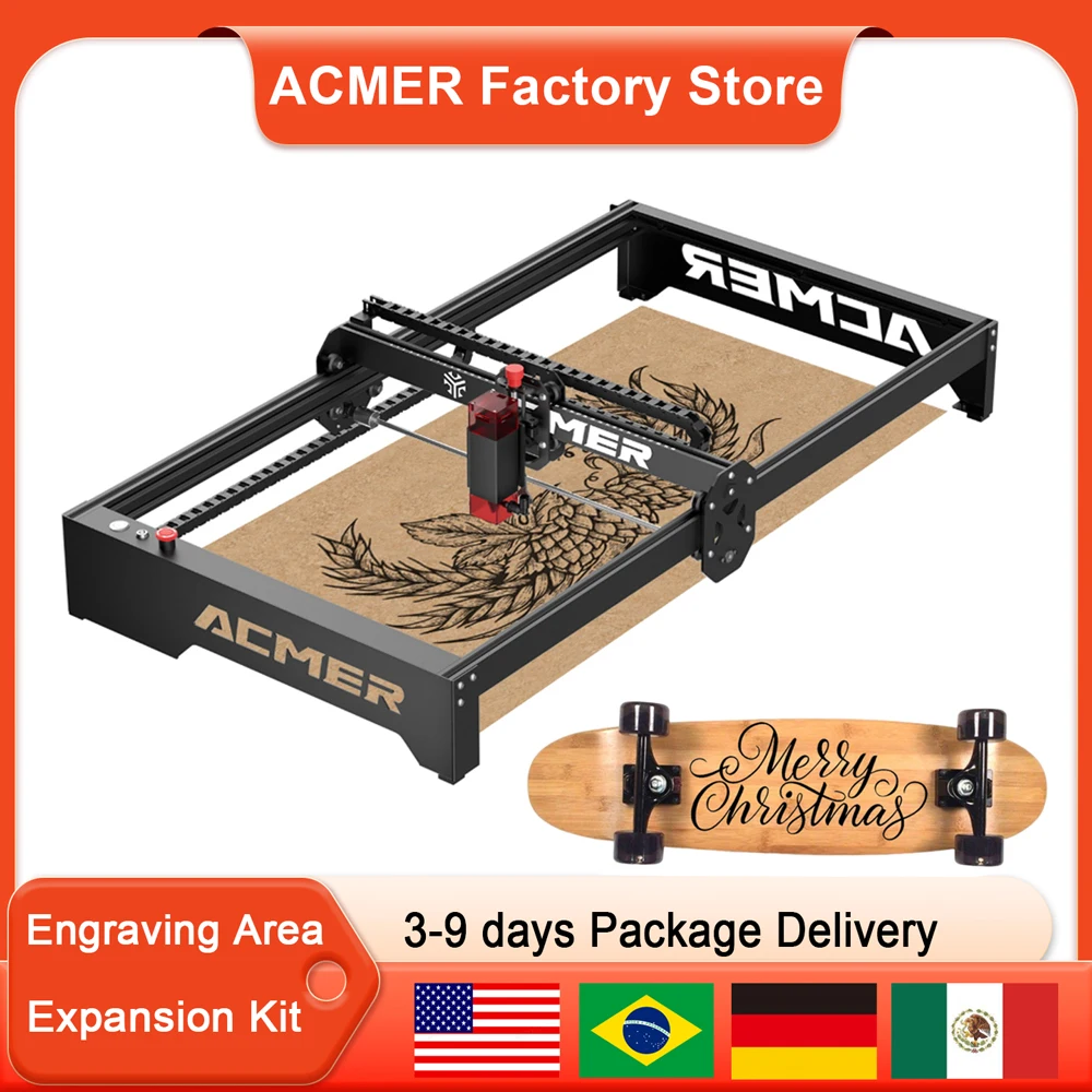 

ACMER L60 Engraving Area Expansion Kit Aluminum Frame Engraving Area Expansion Double for ACMER P1 Laser Engraver Machine