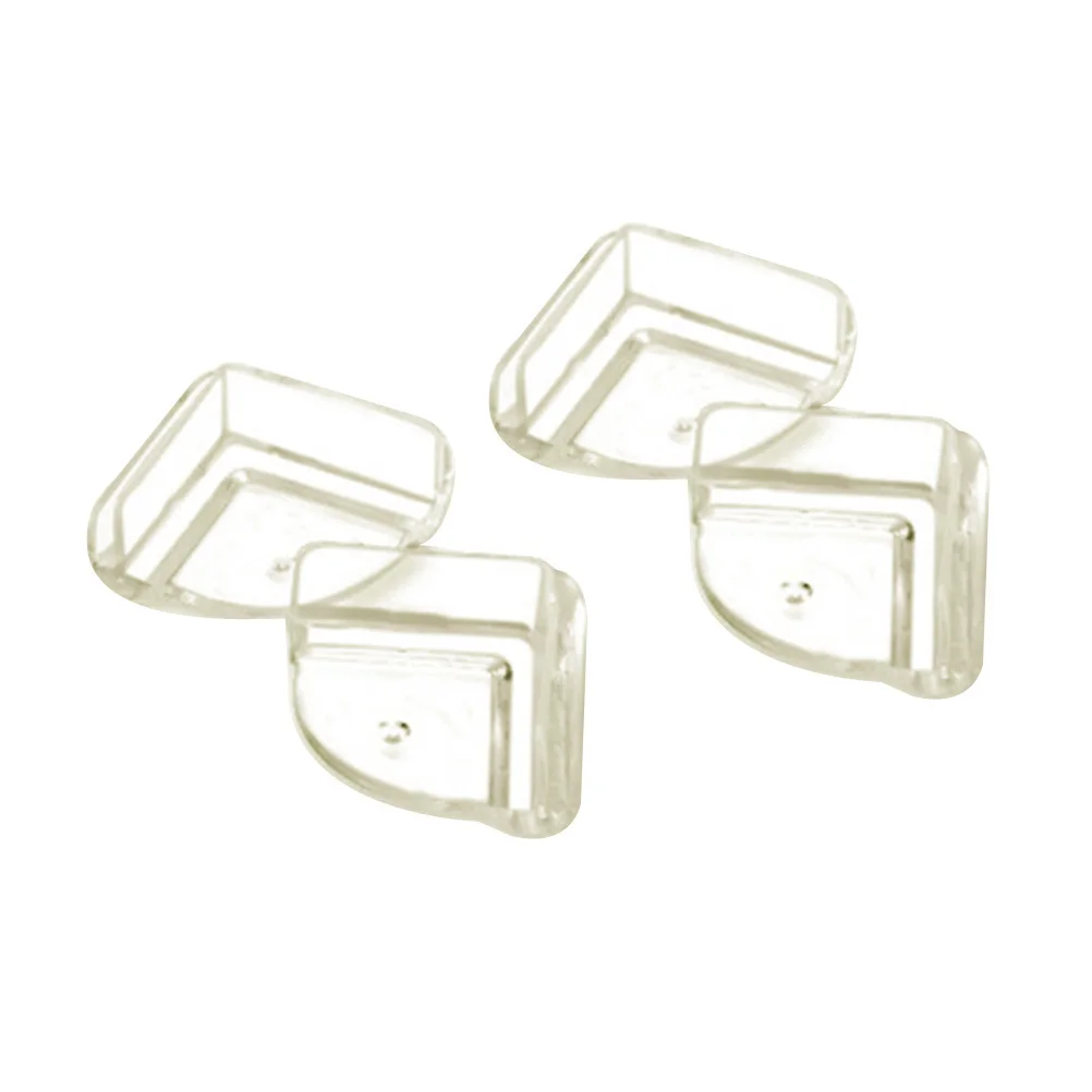 

4 Pcs Non-toxic Corner Guards Table Covers Transparent Cushion Protectors Odorless