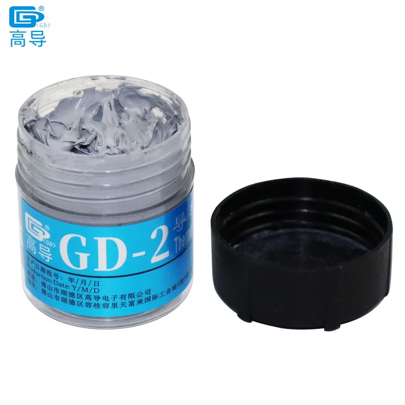 Net Weight 30/100/150 Grams Gray GD-2 Thermal Conductive Grease 7.5 W/M-K Paste Plaster Heat Sink Compound for CPU GPU CN ST HT