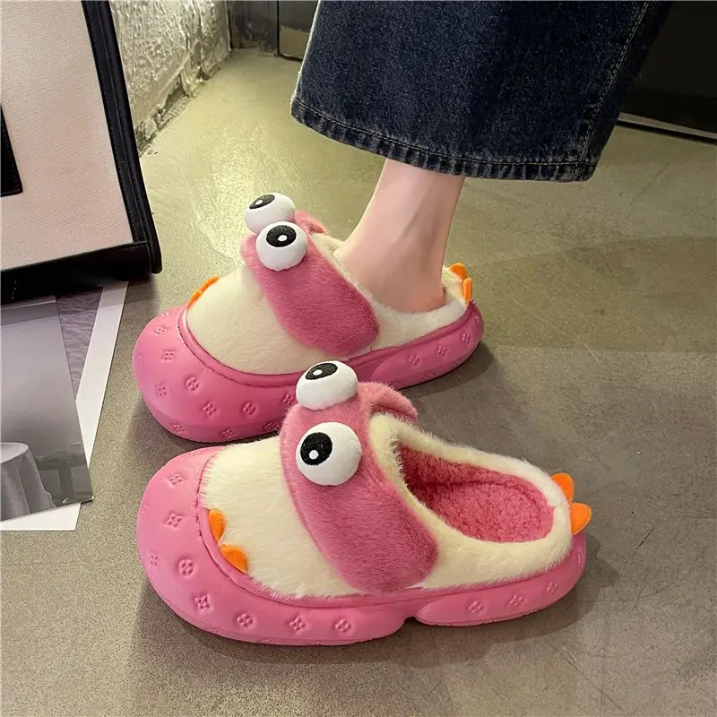 

Women's Memory Foam Slippers Fuzzy Plush Comfy Faux Fur Lined Anti-Skid Sole House Bedroom Slide Shoes