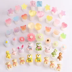 8Pcs Candy Silicone Toe Separator Foot Finger Divider Form Manicure Pedicure Care Nail Art Tool Daisy Flower Holder Accessory