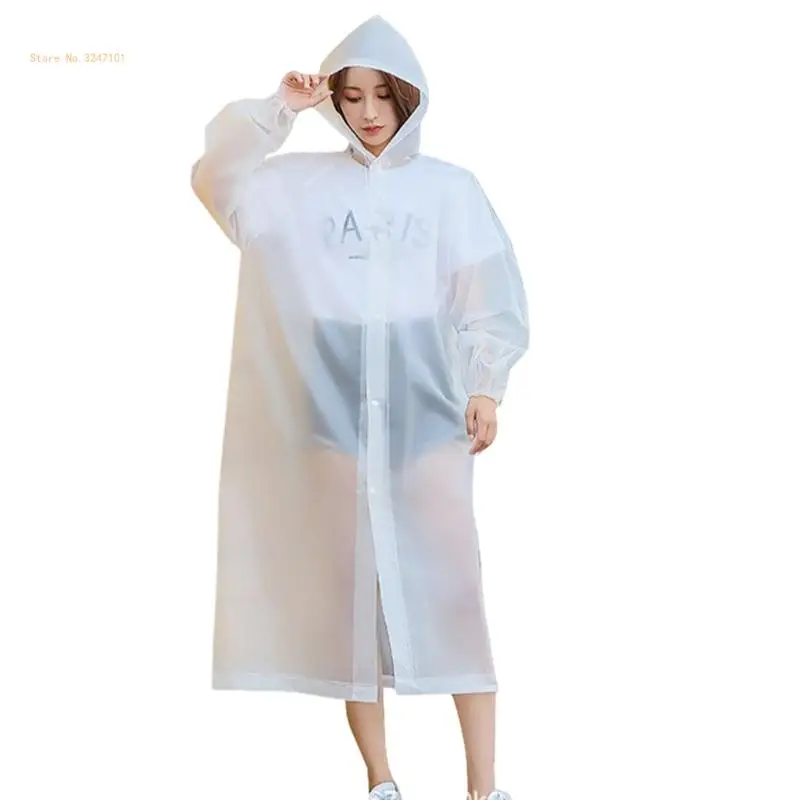 Waterproof Rain Ponchoes Hooded Rain Coat Picnics Mats Blanket Transparents Raincoats for Outdoor Camping Hiking Dropship