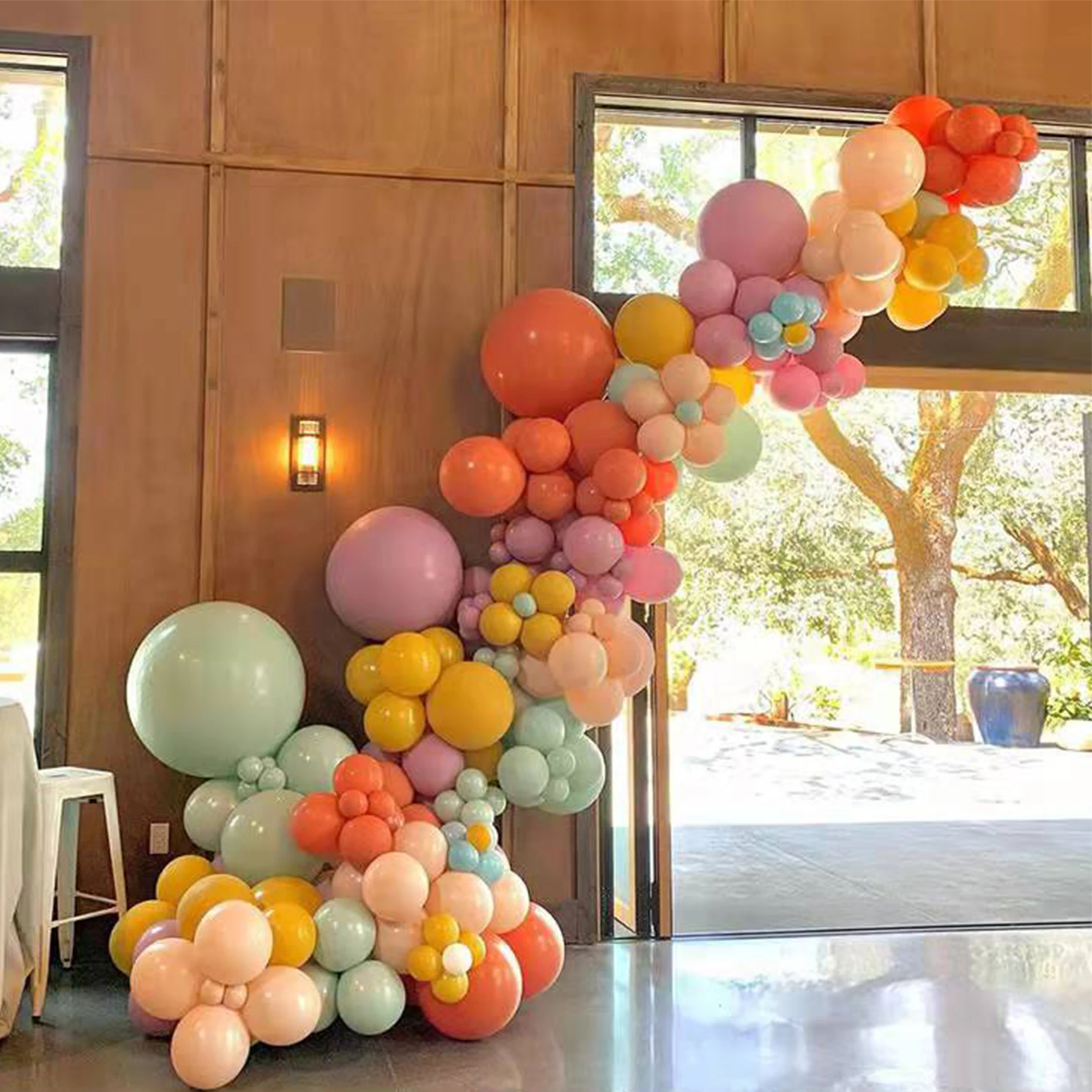 Balloon for Birthday Party Decorations, Macaron, Green, Light Purple, Blue, Yellow, Orange, Adult Wedding Decorations, Baby Show