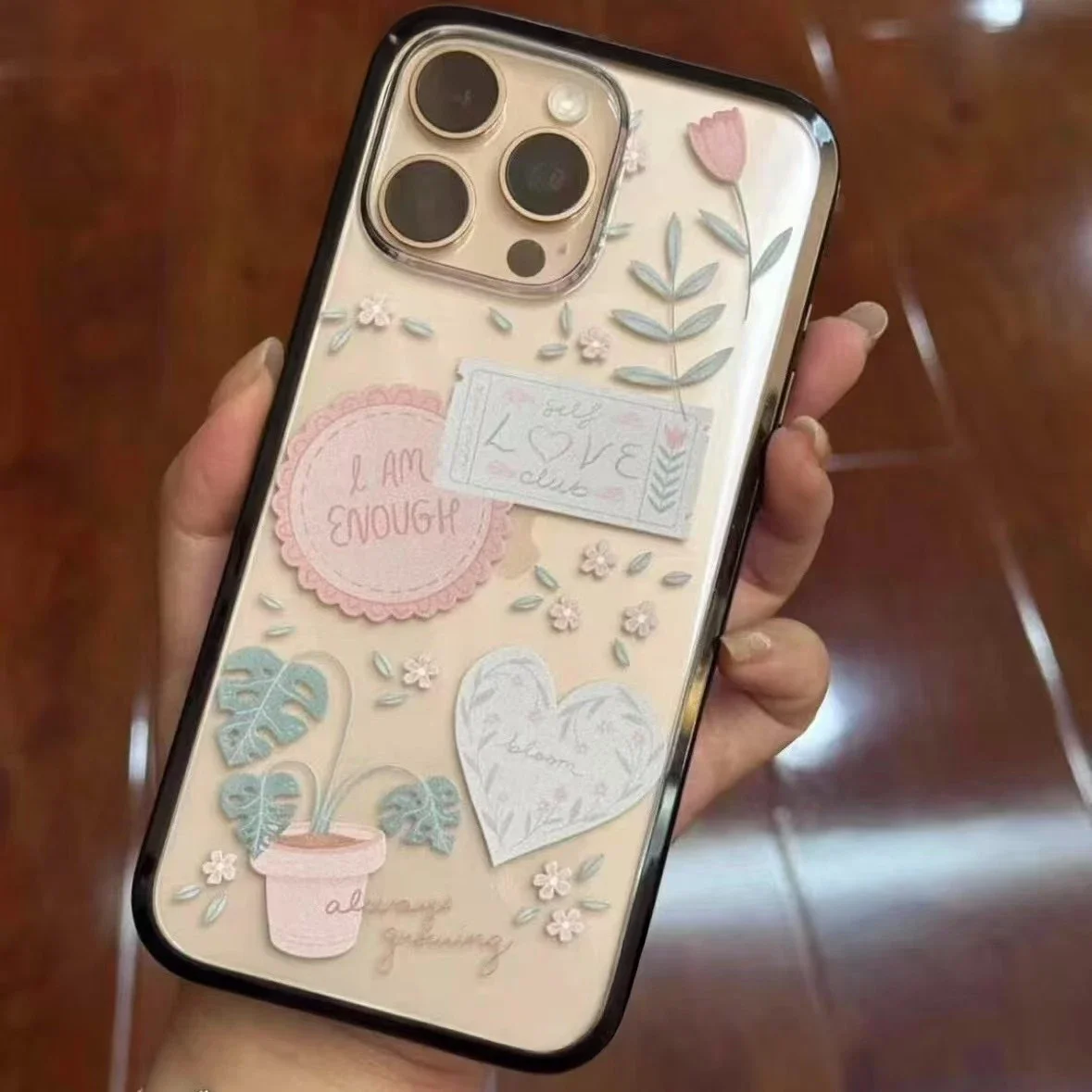 حافظة حماية من النوع الجديد لهاتف iPhone 16 Pro 15 Pro Max من Border Letters، تناسب iPhone 16 Pro Max