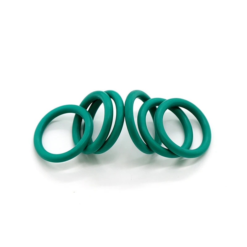Green FKM Fluorine Rubber O-ring CS Thickness 1mm/1.5mm/2mm/2.4mm OD 4mm-70mm Oil, Acid and Alkali Resistant Rubber Gasket