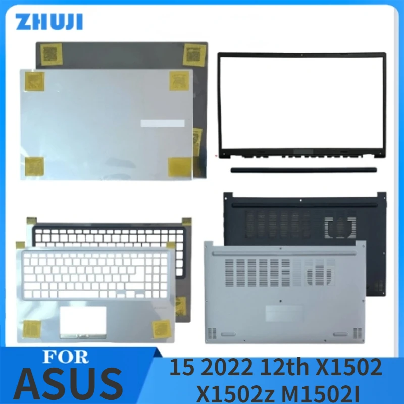 

For ASUS 15 2022 12th X1502 X1502z M1502I screen back case LCD top hinge cover frame bezel palm rest upper lower bottom shell