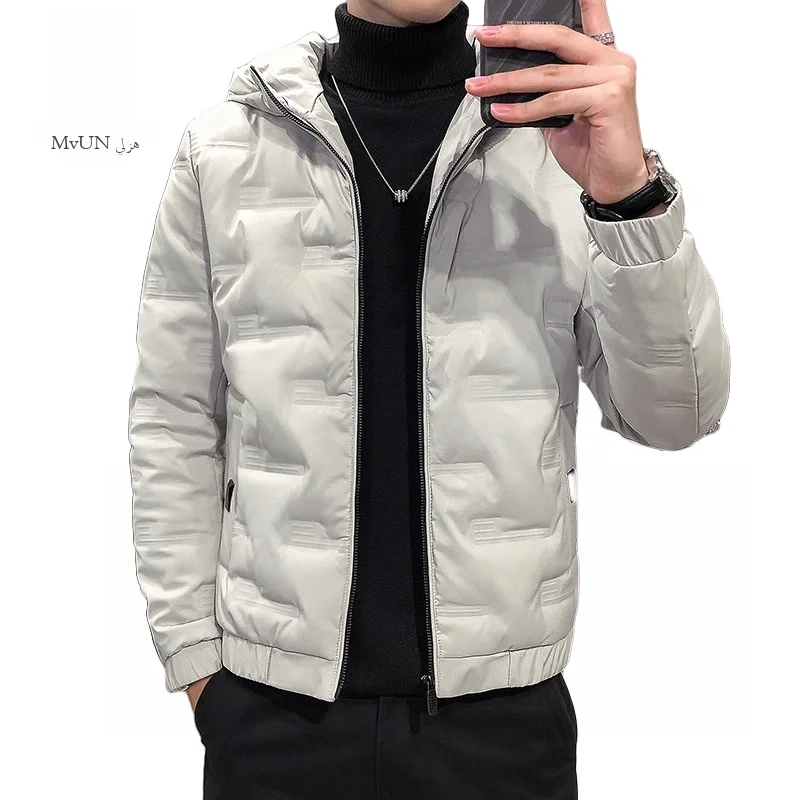 Thiened Cotton Jaet for Men Autumn Winter Sports Sle Versatile Warm Stand Collar Long Sve Stand Fit Mexican Brand