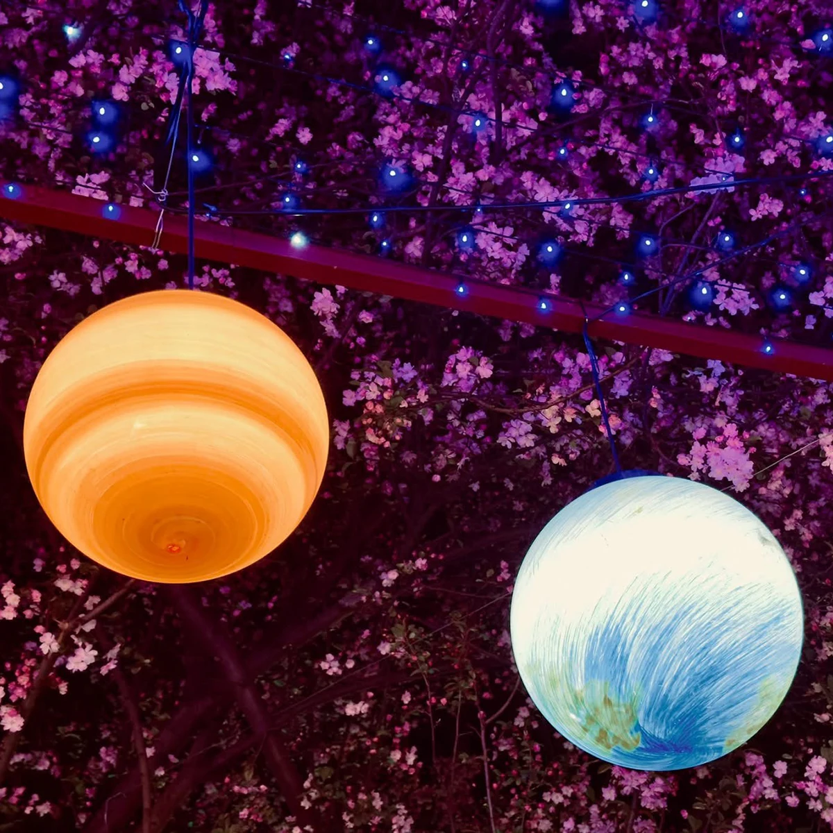 

CHAOYIDIAN Commercial Street Ball Light Waterproof Led Garden Landscaping Solar Powered Moon Lamp for Lawn Christmas Decor