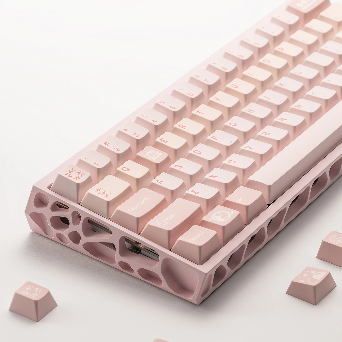 

Сверхлегкие порошковые механические колпачки для клавиш, полный набор минималистичных PBT с горячей сублимацией, оригинальная фабрика, очень адаптируемая.