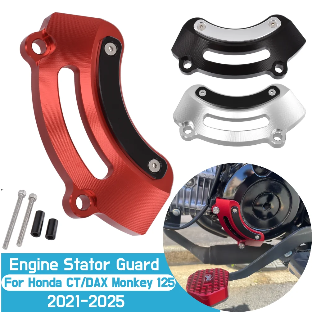 Protector de estator de motor Monkey125 Super Cub C125 CT125 para Honda Hunter Cub CT 125 2020-2025, cubierta de cárter derecho de motocicleta