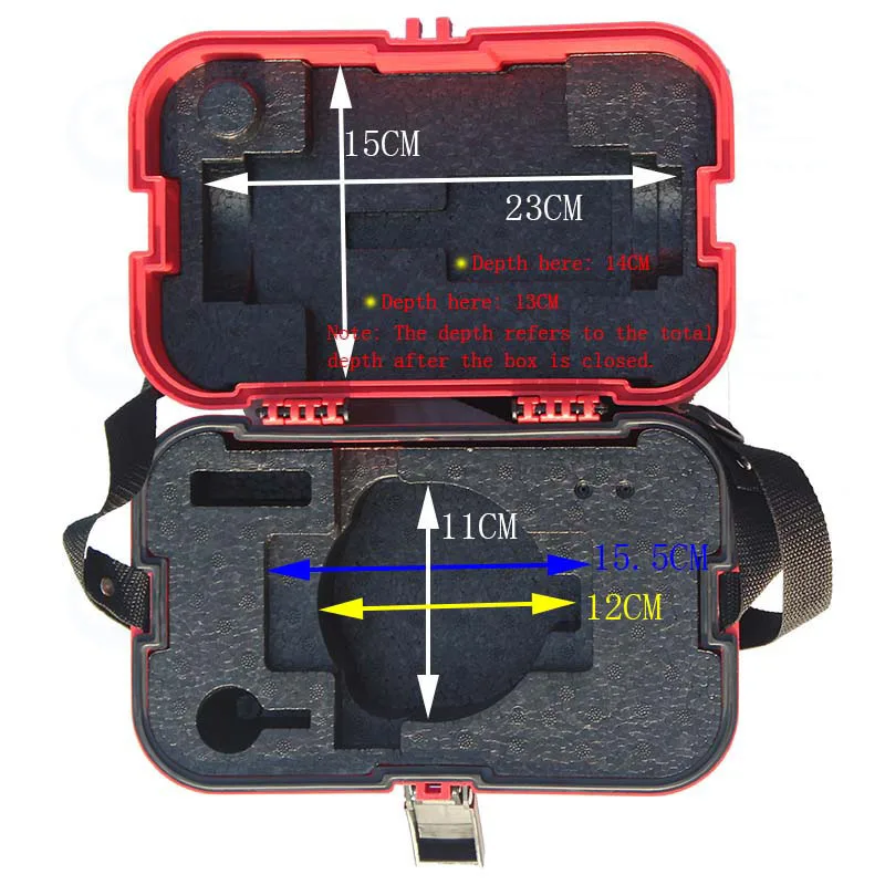 Imagem -03 - Caixa Portátil do Nível Universal Case Plástico do Instrumento pc