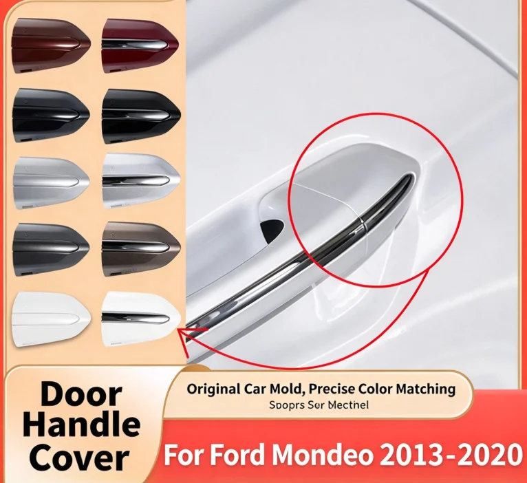 For Ford Mondeo Edge Taurus Exterior Door Handle Keyhole Lock Cover Cap 54218A15DC Auto Exterior Accessories