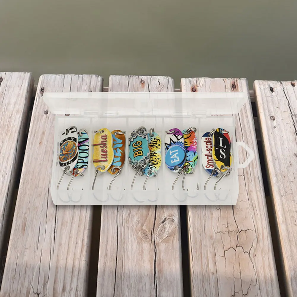 

10 шт., рыболовные приманки с металлической ложкой, искусственная жесткая приманка, рыболовные воблеры для лосося, щуки, окуня, рыболовные снасти