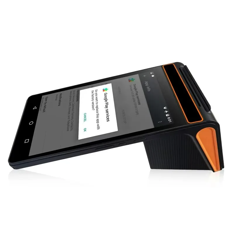 HB-P8pro Android 12-позиционный терминал 8-дюймовый сенсорный экран NFC Mini Pos терминальный термопринтер