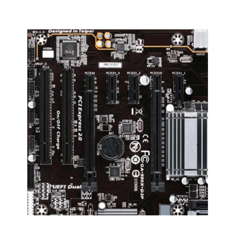 Soquete Mainboard Desktop para AMD, SATA III, USB 3.0, GA-990X-D3P, AM3 + DDR3, 32GB, 990X, 990FX