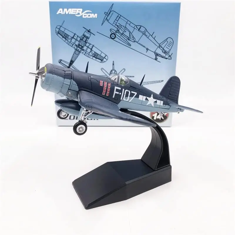 

Масштабная модель истребителя F4U-1 F107 США из сплава, 1:72, классическая готовая статическая коллекционная модель, украшение, подарок, для демонстрации