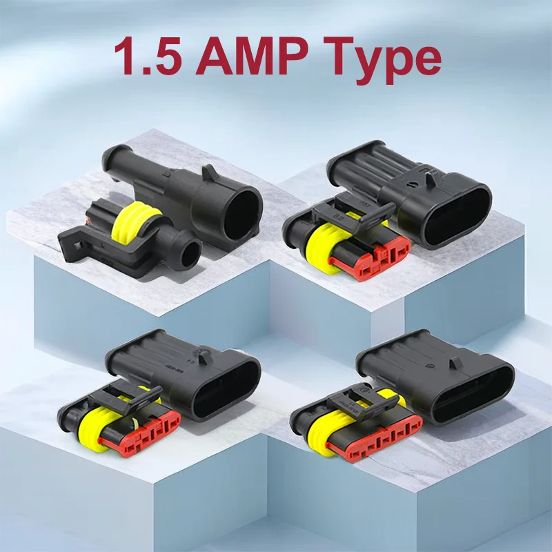 

20/50/100 комплектов 1,5 серия AMP Водонепроницаемый разъем, мужской и женский стыковочный терминал 1/2/3/4/5/6 штырьков/21 282080-1