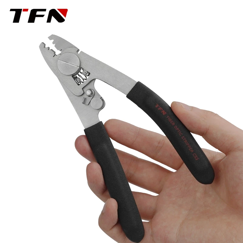 TFN CFS-5 3 في 1 متجرد الألياف الضوئية ثلاثة فتحات كماشة أدوات الألياف الضوئية المهنية FTTH