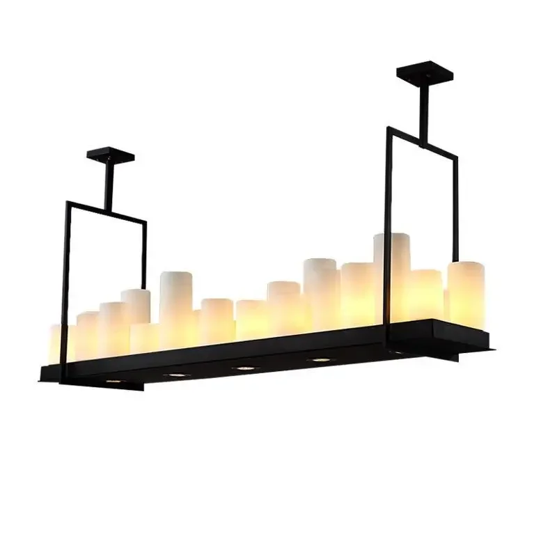 Lampe de restaurant de style industriel rétro casier à vin en fer forgé bougeoir comptoir de bar