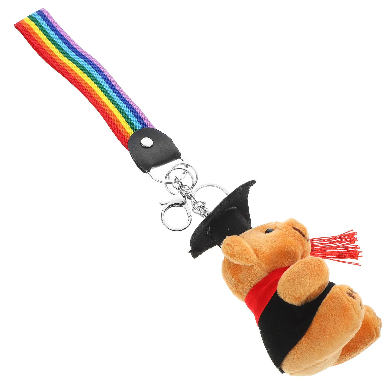 

Graduation Bear Keychain Stuffed Bear Pendant Adorable Kawaii Keychain Decor for Luggage Mobile Phones Birthday Christmas Gift