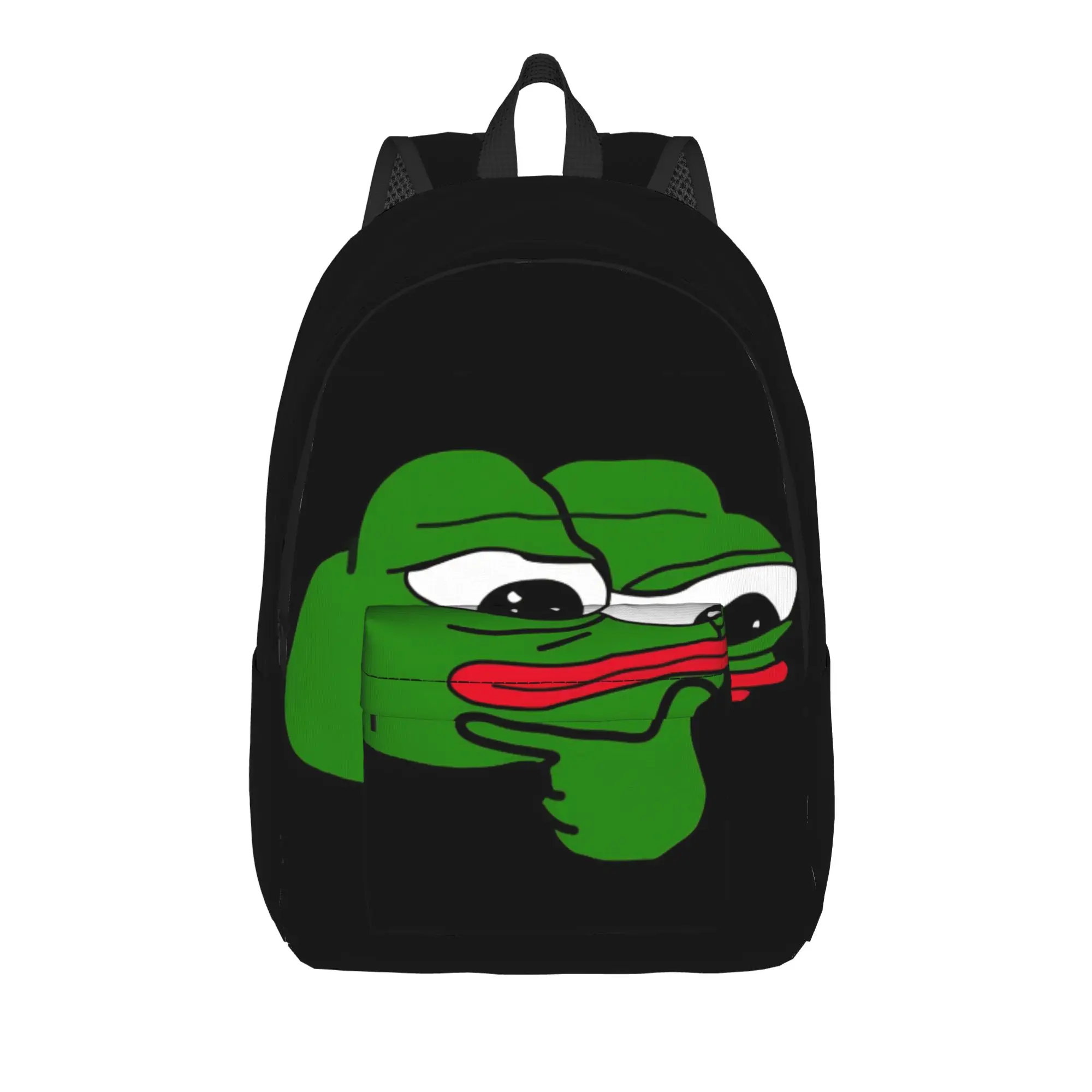 

Back to school season Thinking Bookbag Pepe the Frog College Student Multi-Function Backpack