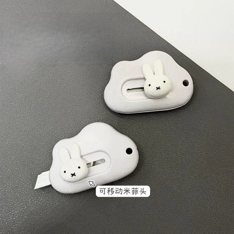Ins Cartoon Creative Miffy Rabbit Art Knife Cute Portable Student Handmade Paper Cut Express Box Opener Knife Personality DIY view 6