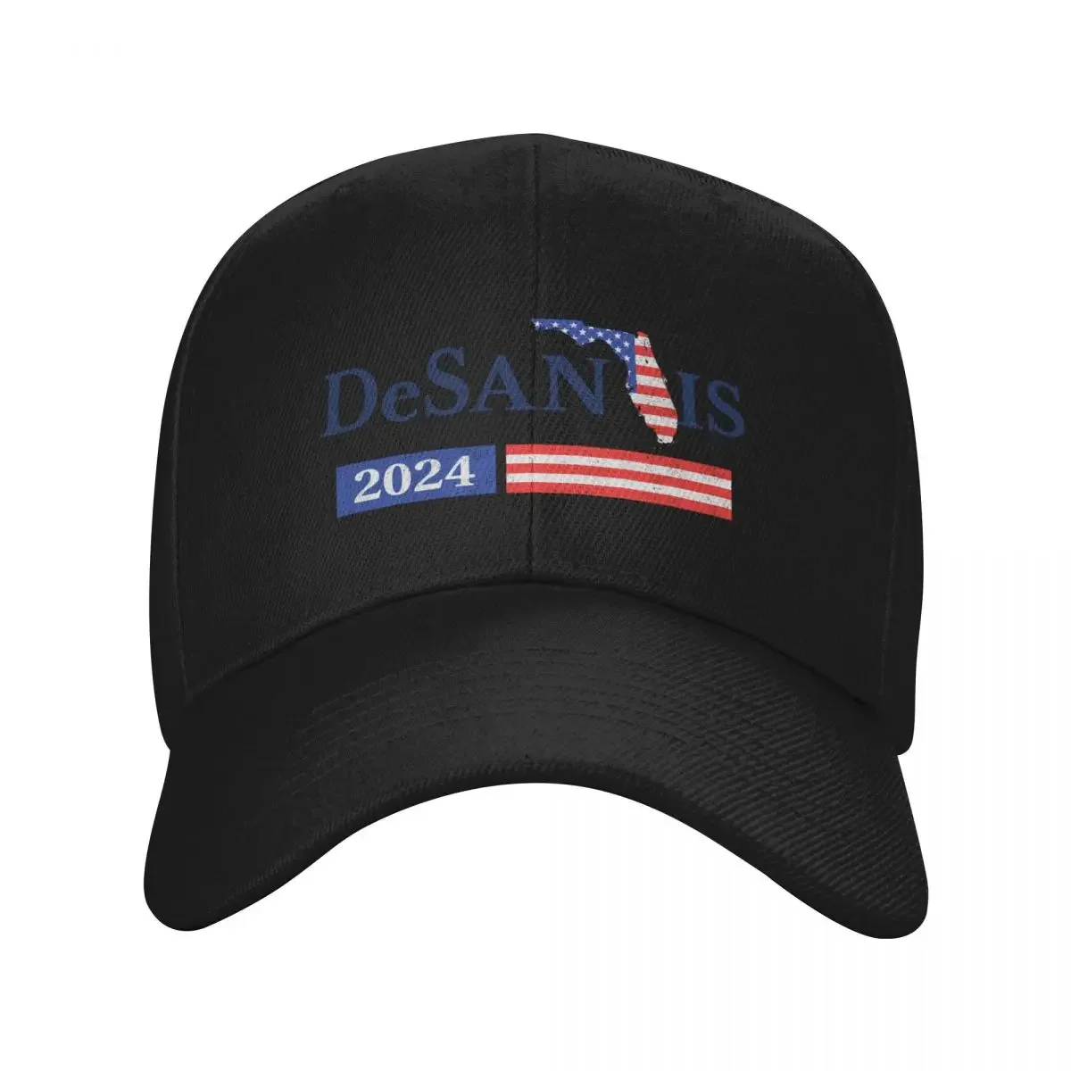 

Ron Desantis 2024 President Make USA Florida USA Flag Distressed Baseball Cap New Hat Golf Wear golf hat genuine Mens Women's