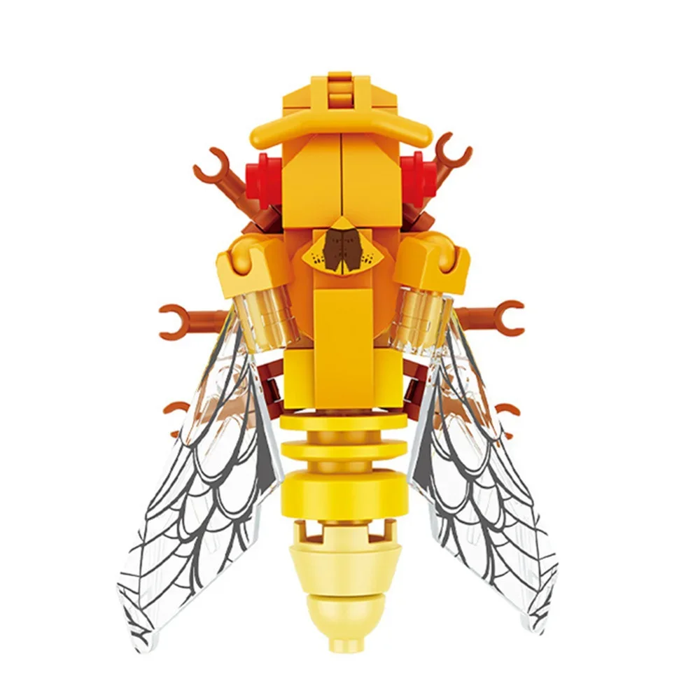 Moc Insect Diermodel Bee Mier Vlinder Cricket Sprinkhaan Set Bouwstenen Diy Kinderen Puzzel Monteren Speelgoed Jongen Kid Gift