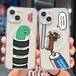 Funny J-Joguman Studios Magsafe Magnetic Phone Case for Samsung Galaxy S25 S24 S23 S22 S21 S20 FE Plus Ultra 5G Soft Tpu Cover