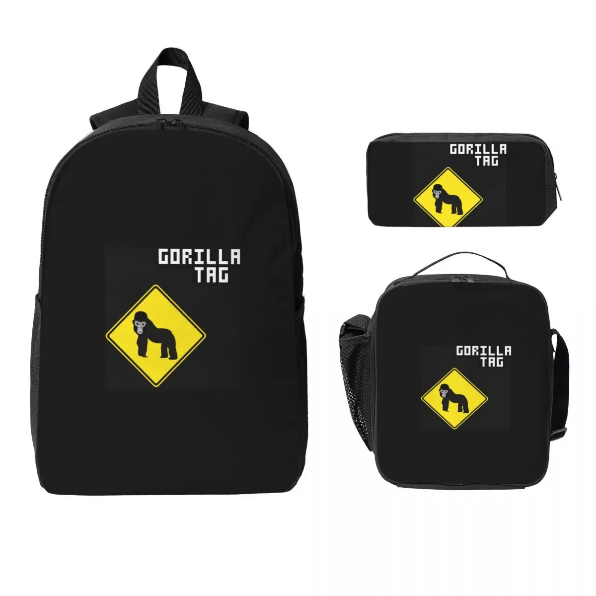 

Gorilla Tag Pfp Maker Gorilla Tag Warning Backpack BookBag School Bag Laptop Shoulder Bags 3ps Insulated Lunch Bag Pencil Case