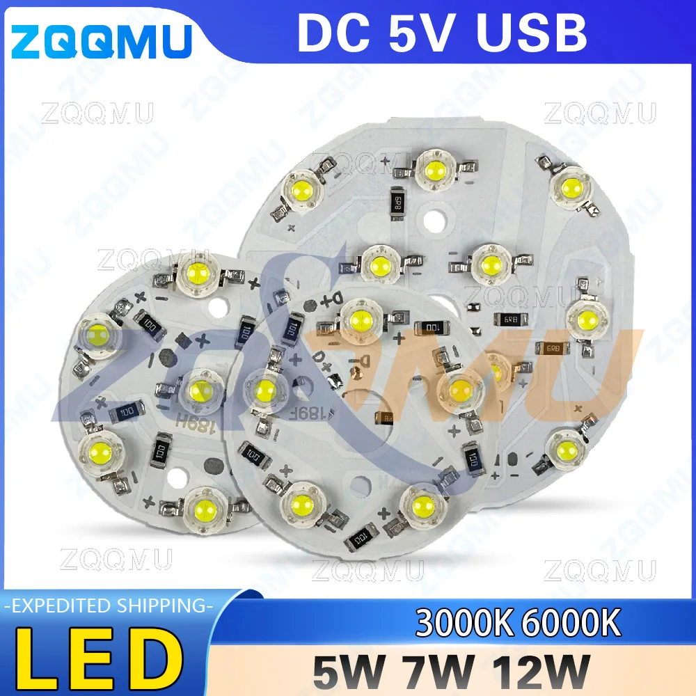 1PCS DC5V Dimmable LED Light Board 5W 7W 12W RGB Multicolor White Warm White USB Control Flexible Strip Light Panel