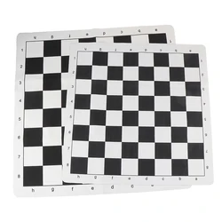 Portable Chess Board 43CM 51CM PU Leather Soft Tournament Chess Board For Children's Educational Games