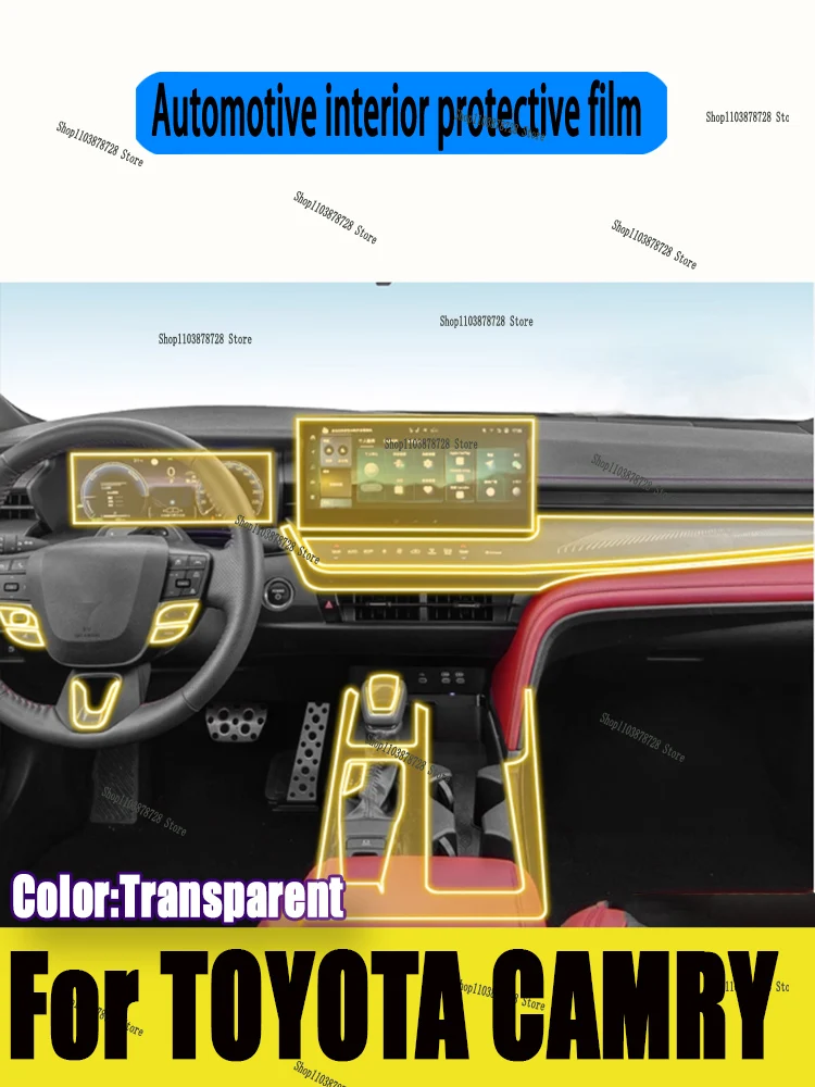 

For TOYOTA CAMRY 2025 Car Gearbox Panel Film Dashboard Protective Sticker Interior Screen Anti-Scratch Accessories