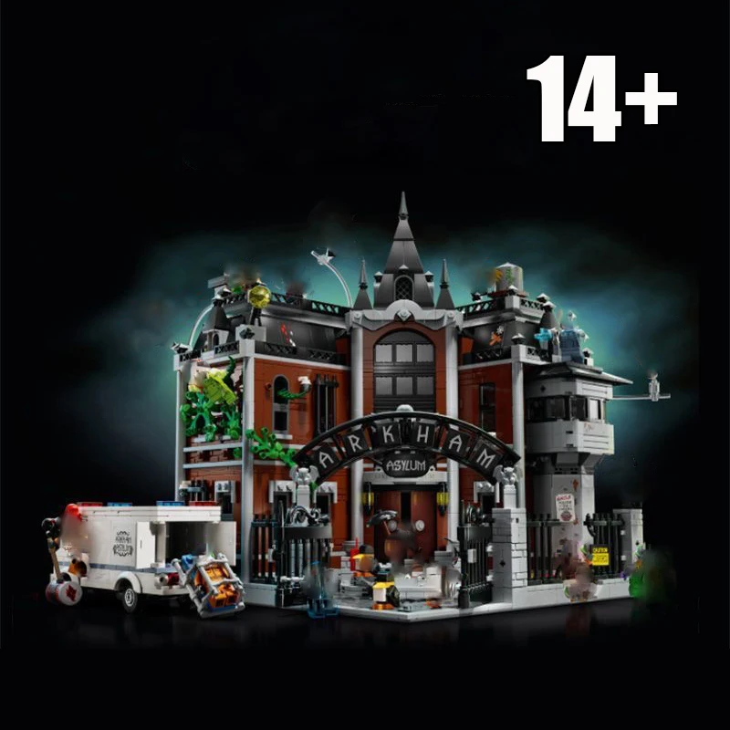 

2026 New in stock Hero Series Arkham Asylum set, Halloween, Christmas gift, birthday gift Compatible with 76300