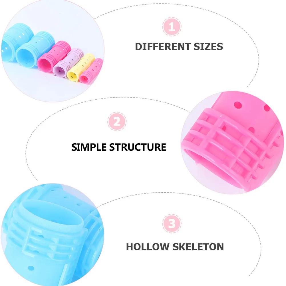 

Sturdy Salon DIY Curler Volume Plastic Hair Curls Curling Styling Tools Volume Rollers Styling Plastic Hair